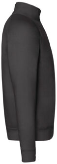 Fruit of the Loom Heren premium sweatshirt met ritssluiting Zwart - XL
