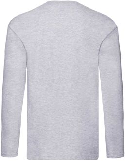 Fruit of the Loom Heren R T-Shirt met lange mouwen (Heide Grijs) - 4XL
