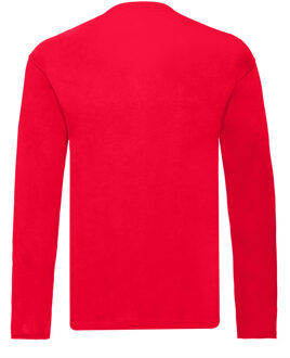 Fruit of the Loom Heren R T-Shirt met lange mouwen (Rood) - XL
