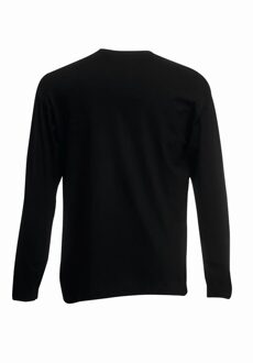 Fruit of the Loom Heren R T-Shirt met lange mouwen (Zwart) - 5XL