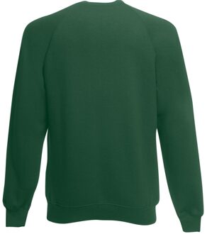Fruit of the Loom Heren Raglan Mouwen Belcoro® Sweatshirt (Bottle Groen)