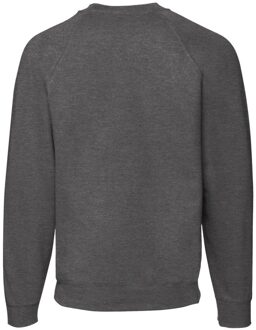 Fruit of the Loom Heren Raglan Mouwen Belcoro® Sweatshirt (Donker Heather) Donkergrijs
