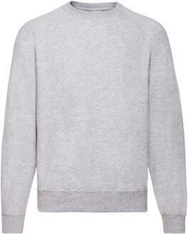 Fruit of the Loom Heren Raglan Mouwen Belcoro® Sweatshirt (Heather Grijs)