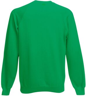 Fruit of the Loom Heren Raglan Mouwen Belcoro® Sweatshirt (Kelly Groen) - maat S