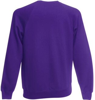 Fruit of the Loom Heren Raglan Mouwen Belcoro® Sweatshirt (Paars) - XL