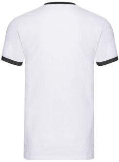Fruit of the Loom Heren ringer 160 t-shirt - maat XXXL Wit