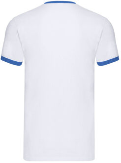 Fruit of the Loom Heren ringer 160 t-shirt Wit - XXXL