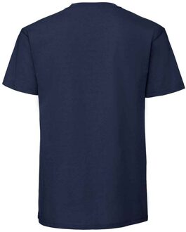 Fruit of the Loom Heren Ringgesponnen Premium T-Shirt (Deep Navy) Blauw - XL