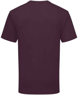 Fruit of the Loom Heren Ringgesponnen Premium T-Shirt (Donkere Pruim) - maat L Paars