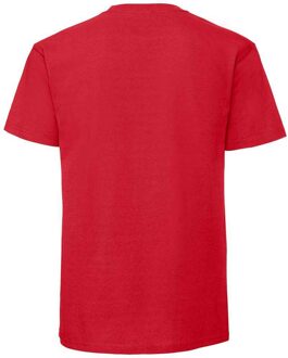 Fruit of the Loom Heren Ringgesponnen Premium T-Shirt (Rood)
