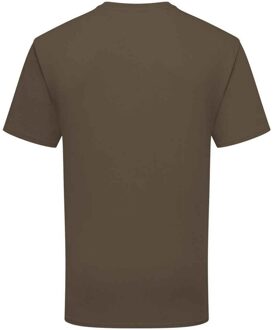 Fruit of the Loom Heren Ringgesponnen Premium T-Shirt (Truffelbruin) - maat XL