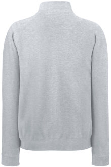 Fruit of the Loom Heren Ritssluiting Neck Sweatshirt (Heather Grijs) - maat 3XL