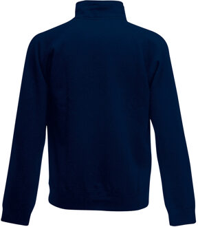 Fruit of the Loom Heren Ritssluiting Nek Sweatshirt Top (Donker Marine) Blauw - 3XL