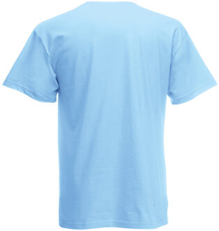 Fruit of the Loom Heren Screen Stars Origineel Vol Cut T-shirt met korte mouwen (Hemel Blauw) - maat L