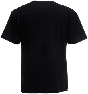 Fruit of the Loom Heren Screen Stars Origineel Vol Cut T-shirt met korte mouwen (Zwart) - maat XL