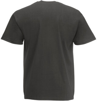 Fruit of the Loom Heren Super Premium T-shirt met korte mouwen en ronde hals (Licht Graphite) - maat 2XL Veelkleurig