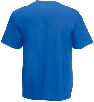 Fruit of the Loom Heren Super Premium T-shirt met korte mouwen en ronde hals (Royaal Blauw) - maat