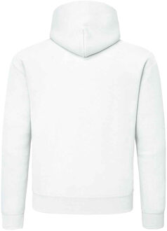 Fruit of the Loom Heren Supercotton Effen Sweatshirt met capuchon (Wit) - maat L