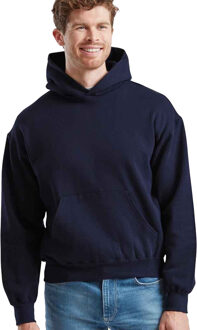 Fruit of the Loom heren superkatoenen katoenen hoodie (Deep Navy) Blauw - M
