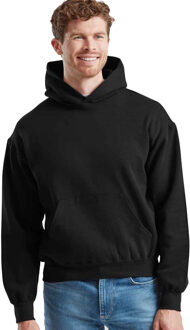 Fruit of the Loom heren superkatoenen katoenen hoodie (Zwart) - 2XL