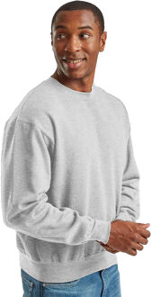 Fruit of the Loom Heren Superkatoenen Sweatshirt (Atletische Heide) Lichtgrijs - XL