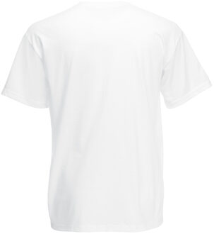 Fruit of the Loom Heren Valuegewicht V-hals, T-shirt met korte mouwen. (Wit) - 2XL