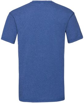 Fruit of the Loom Heren Valueweight Heather T-shirt (Retro Koninklijk) Middelblauw - XL