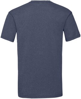 Fruit of the Loom Heren Valueweight Heather T-shirt (Vintage Marine) - maat S Donker Marine