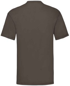 Fruit of the Loom Heren Valueweight T-Shirt (Chocolade) Chocoladebruin - 2XL