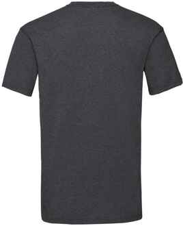 Fruit of the Loom Heren Valueweight T-Shirt (Donkere Heide Grijs) - maat S Donkergrijs