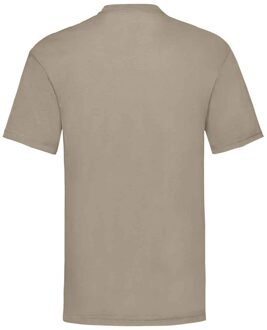 Fruit of the Loom Heren Valueweight T-Shirt (Khaki) - maat L Kaki