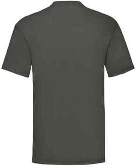 Fruit of the Loom Heren Valueweight T-Shirt (Licht Grafiet) - maat L Grijs