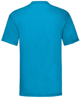 Fruit of the Loom Heren valueweight t-shirt - maat L Blauw