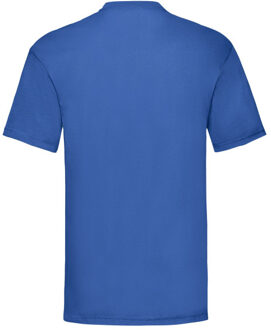 Fruit of the Loom Heren valueweight t-shirt - maat L Blauw