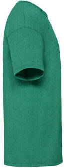 Fruit of the Loom Heren valueweight t-shirt - maat S Groen