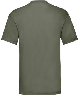 Fruit of the Loom Heren valueweight t-shirt - maat S Groen