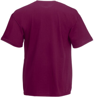 Fruit of the Loom Heren Valueweight T-shirt met korte mouwen (Bordeaux) - maat XL Bourgogne