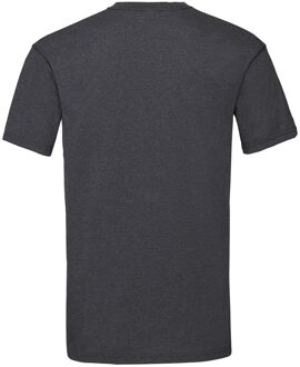 Fruit of the Loom Heren Valueweight T-shirt met korte mouwen (Donker Heather) Donkergrijs
