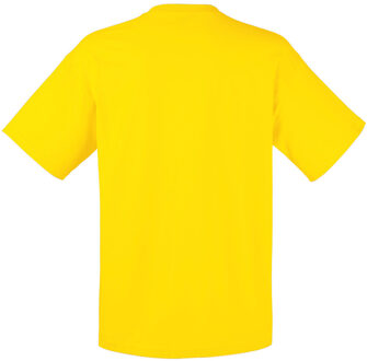 Fruit of the Loom Heren Valueweight T-shirt met korte mouwen (Geel) - maat L