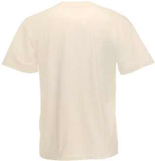 Fruit of the Loom Heren Valueweight T-shirt met korte mouwen (Natural) - maat Naturel