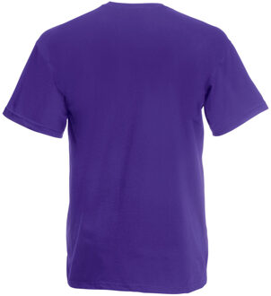 Fruit of the Loom Heren Valueweight T-shirt met korte mouwen (Paars) - maat