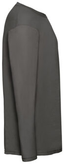 Fruit of the Loom Heren valueweight t-shirt met lange mouwen Grijs - XL