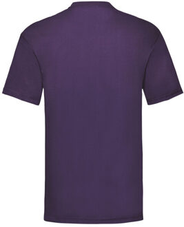 Fruit of the Loom Heren valueweight t-shirt Paars - XXXL