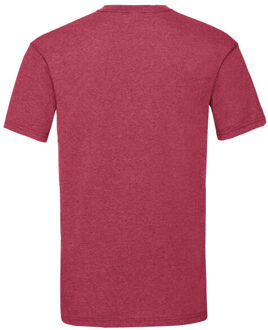 Fruit of the Loom Heren valueweight t-shirt Rood - S