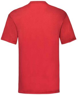 Fruit of the Loom Heren Valueweight T-Shirt (Rood) - XL