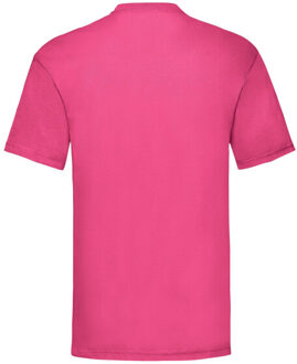Fruit of the Loom Heren valueweight t-shirt Roze - M