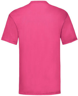 Fruit of the Loom Heren valueweight t-shirt Roze