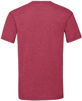 Fruit of the Loom Heren Valueweight T-Shirt (Vintage Heide Rood) - maat XL Kastanjebruin