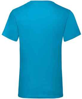 Fruit of the Loom Heren Valueweight V Neck T-shirt (Azuurblauw) - 2XL