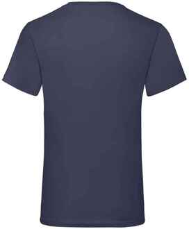 Fruit of the Loom Heren Valueweight V Neck T-shirt (Deep Navy) - maat L Blauw